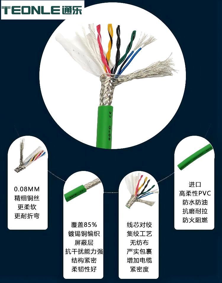 TRVVSP屏蔽型柔性拖鏈信號電纜