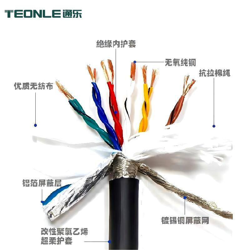 TRVVSP高柔拖鏈電纜編碼器雙絞屏蔽伺服動力線
